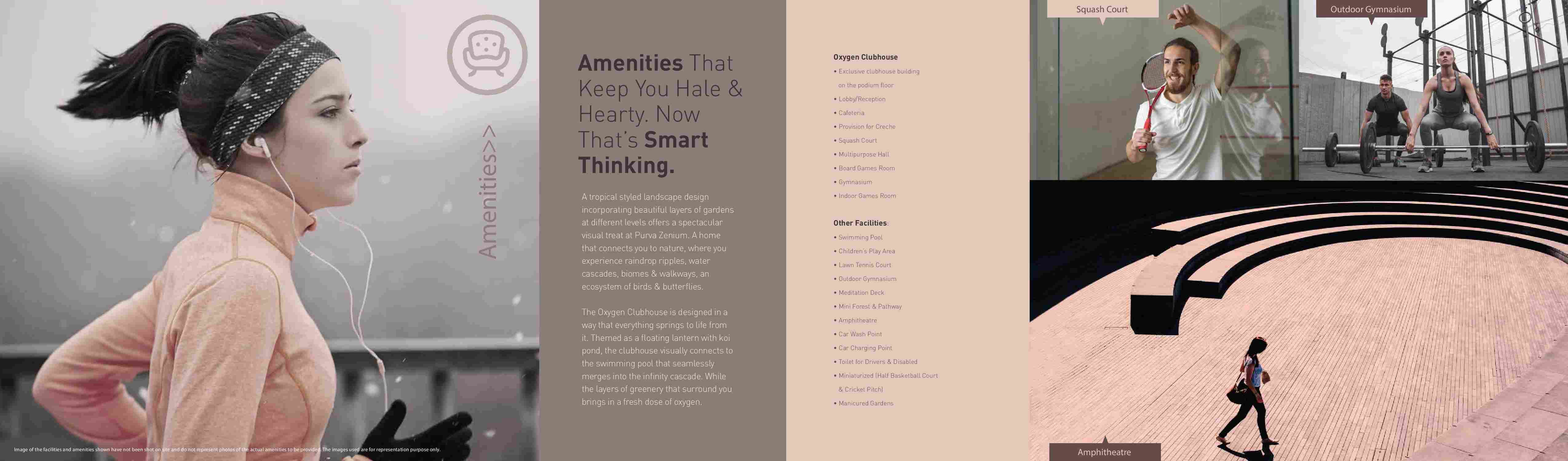 Presenting amenities that keep you hale & hearty at Purva Zenium in Bangalore Update